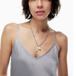 Aritzia Wilfred Only Slip Satin Dress Purple Photo 1