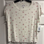 Abound NWT  After Hours Cap Sleeve Floral Pajama Top Size Medium Photo 0