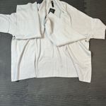 MarlaWynne Knit Cardigan Duster Pockets Button Front Light Gray Size 1X TAG Photo 3