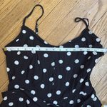 J.Crew  Black White Polka Dot Wide Leg Strappy Jumpsuit Size 6 Photo 5