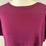 Lane Bryant burgundy wine short sleeve knit sweater top size 22/24 Photo 1