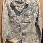 Thread & Supply Blue Acid Wash Denim Shirt large Photo 0