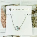 Kendra Scott Tess Dichroic Glass Silver Necklace Photo 4