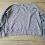 Hippie Rose  cropped sweatshirt with eyelet details on sleeves.  M Photo 1