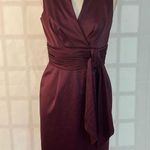 JS Boutique Purple Satin Sleeveless Fully Lined Knee Length Cocktail Dress Sz 6 Photo 1