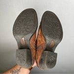 Born | Brown Leather Bootie Heel‎ 8 Woman’s Western Boho Photo 3