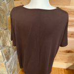 Cato brown v neck shirt Photo 2