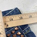 ZARA  Women Denim Shorts‎ Womens 6 Blue Distressed Studded Roll Hem Photo 7