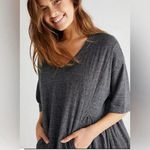 Free People FP Beach Stone Harbor Oversized Cover Up Dress in Charcoal Gray Size XS Photo 1