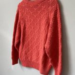 Vtg Paul Harris Women's Small 90s Acrylic Crewneck Knit Pullover Sweater Coral Orange Photo 13