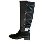 Thalia Sodi  Size 5 Black Women's Veronika Wide Calf Riding Boots. New Photo 2
