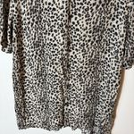 PacSun  Leopard Print Button-Up Shirt Dress Oversized‎ Fit Size Medium Photo 2