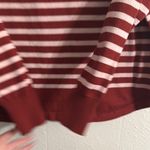 Liz Claiborne  Red and Pink Striped Sweater Photo 2