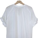 Cupshe Womens L White V-Neck & Curved Hem Button Up Cover-Up NEW Photo 4