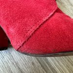 Kate Spade Suede Chunky Red Heels Photo 12