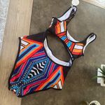 Qearal Women Cut Out Monokini Tribal Print High Waist Padded Swimsuit Tummy Control Swimwear Multiple Size M Photo 4