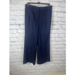 J. Crew NWT Carolina Flare Linen Blend Wide Leg Navy Preppy Pants Size 10 Blue Photo 8