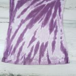 NWOT Point Sportswear Ribbed Tie Dye Lavender Purple Streak Tank Top Size Small Photo 3
