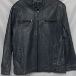 EAST INDIA LEATHER CO WO SIZE XL GRAY Leather Jacket with Zipper Details EUC Photo 7