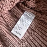 Free People “Butterfly” Chunky Knit Mock Neck Sweater Clay Pink XS Photo 6