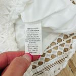 Just Me  boutique white Lace crochet Romper size Medium Photo 1