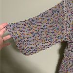 Judith March  Size Small Confetti Pop Knit Flared Sleeves Surplice Sweater Romper Photo 2