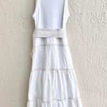 Veronica Beard Veronico Beard Jeans Tiered Austyn Belted Midi Dress White Women's Size Large Photo 6