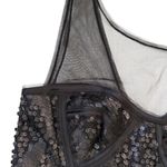 BCBGMAXAZRIA Like New BCBG MAXAZRIA Hazelle Sequined Bustier Pleated Skirt Dress Black Size 0 Photo 5