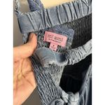 Miami For Francesca’s Chambray Smocked‎ Tie Dress Size S Blue Photo 4