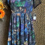Unique Vintage NWT Tim Burton’s Corpse Bride Scene Collage Print Dress MEDIUM Photo 4