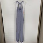 Free People NWT  Let’s Bounce‎ Onesie Jumpsuit Slate Blue Dusted Cerulean xs Photo 2