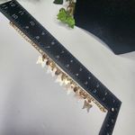 Gold Figaro Chain Anklet Bracelet with Tricolor Gold Butterfly Charms Photo 6