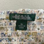 Wild Fable Women's Peach Floral Eyelet Ruffle Sleeveless Corset Crop Top Size XL Photo 10