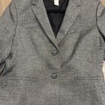 H&M Fitted Women’s Blazer Size M Dark Gray Photo 3