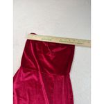 Pretty Little Thing PRETTY LITTLE‎ THING Red Velvet Strapless Tube Dress High Slit Mini Size 2 Photo 1