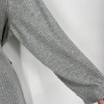 Good Luck Gem Women's Ribbed Button Front Tie Waist Maxi Dress Gray Size XL Photo 6