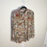 Vintage Le Caviar Womens Blouse Size Large Equestrian Vintage Classic Chic Brown Photo 1