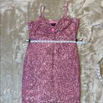 Bebe ‎ Sparkling Pink Sequin Dress Photo 7
