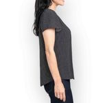 Hilary Radley Black and White Polka Dot V-Neck Blouse Size M Photo 9