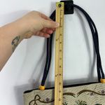 Vintage Floral Tapestry Tote Bag Cottagecore Grandmillennial Shabby Chic 90s Tan Photo 3