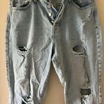 Indigo Rein Distressed Button Fly Mom Jeans Photo 0