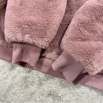 Athleta Ritual Jacket Winter Coat Hooded Full Zip Longsleeve Mauve Faux Fur M Photo 8