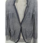 J‎ Crew Sweater Mens Small Blue Linen Cotton Blend Single Button Cardigan Casual Photo 2