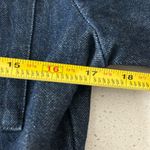 Triarchy  Phoebe Short Sleeve Denim Cropped Jacket in Dark Blue Denim Size Small Photo 5