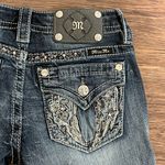 Miss Me Signature Capri Jeans Blue Factory Wash and Whiskering Size 26 Photo 13