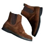 Tod's  Suede Brown Ankle Boots Womens low heel size 37 Photo 0
