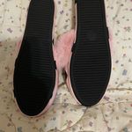 Victoria's Secret  Pink and Black Polka Dot Slippers Photo 1