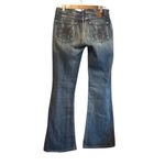 BKE Bootcut Jeans Women's Embroidered Pockets Denim Blue Wash Photo 6