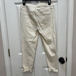 Free People NWT  Great Heights Frayed Skinny Jeans Distressed Ivory Size 27 Photo 1