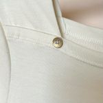 Coldwater Creek  Top XL Short Sleeve Cream Supima Cotton Boat Neck Pullover NWT Photo 3